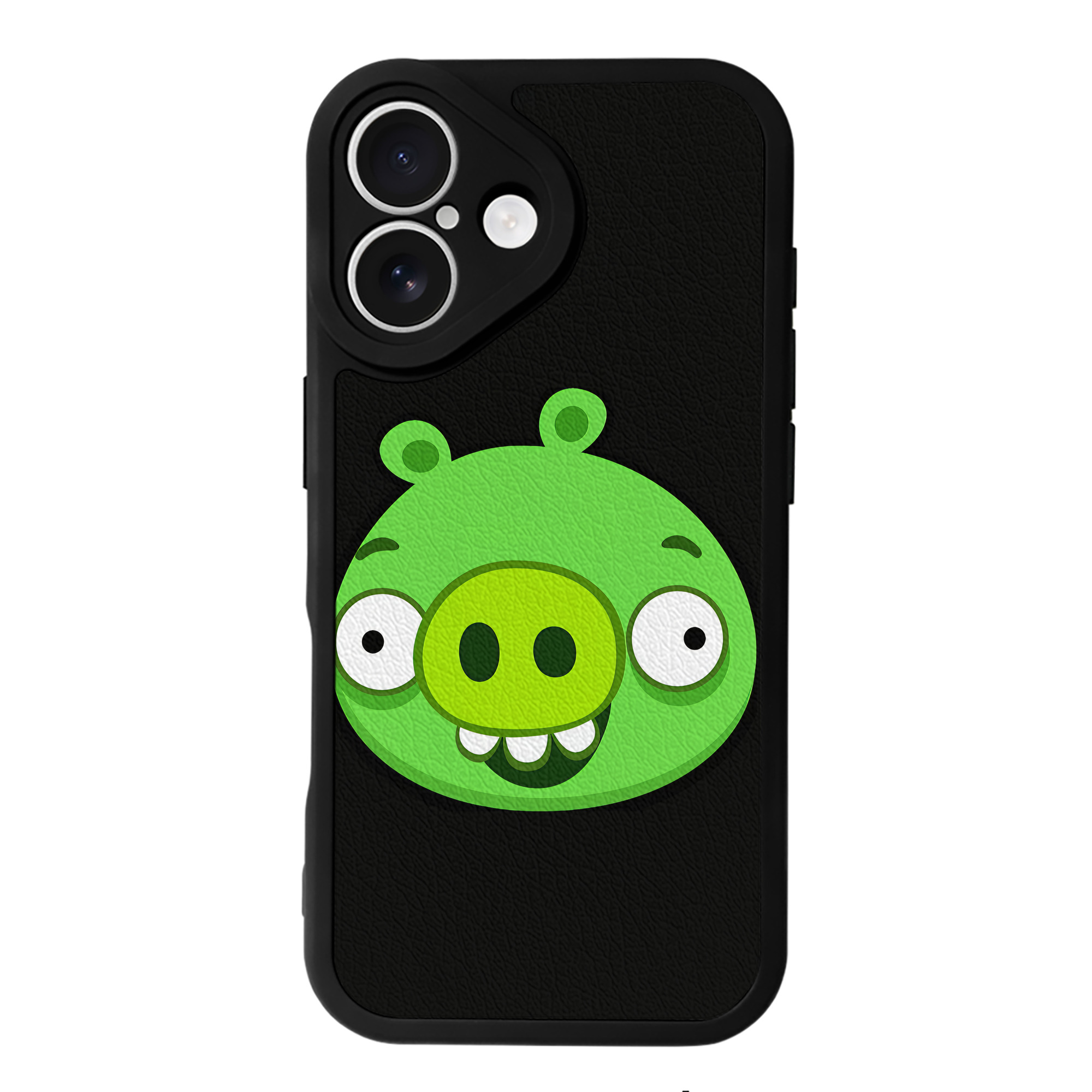 （画像用） Angry Birds アングリーバード 【iPhone 16シリーズ対応】シリコンスマホケース（レザー調） 材質：シリコン
